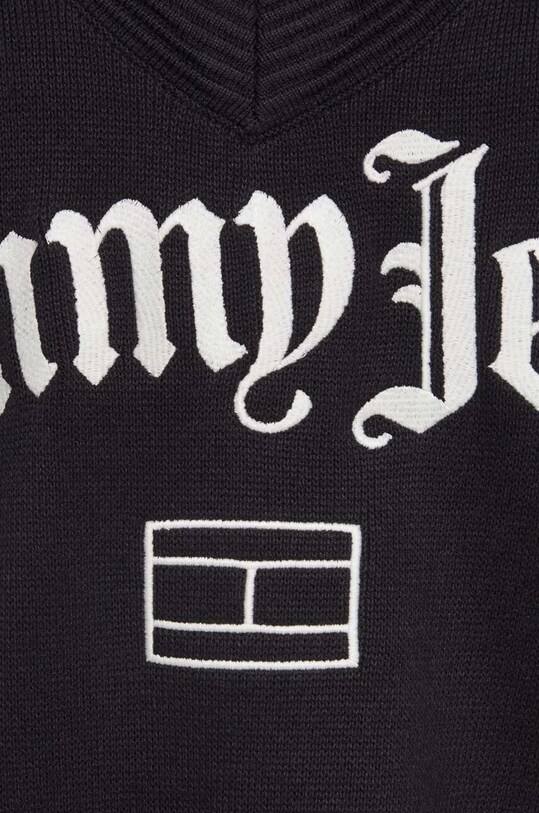 Πουλόβερ Tommy Jeans DW0DW16530 μαύρο