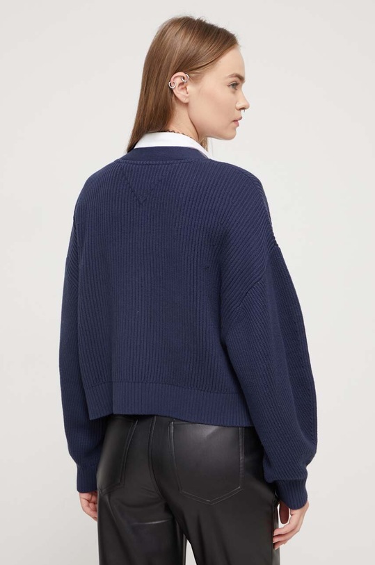 Odzież Tommy Jeans kardigan bawełniany DW0DW16531 granatowy