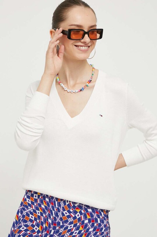 Tommy Jeans sweter pozostałe beżowy DW0DW16535