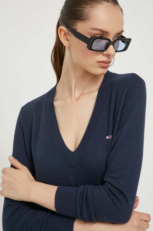 Tommy Jeans pulover bleumarin DW0DW16535