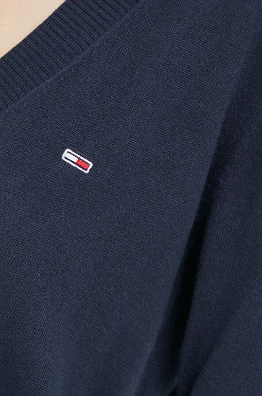 Tommy Jeans pulover DW0DW16535 bleumarin