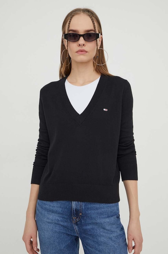 Tommy Jeans sweter pozostałe czarny DW0DW16535