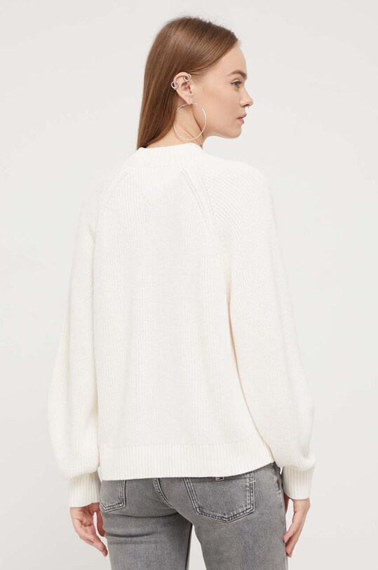 Odzież Tommy Jeans sweter bawełniany DW0DW16536 beżowy