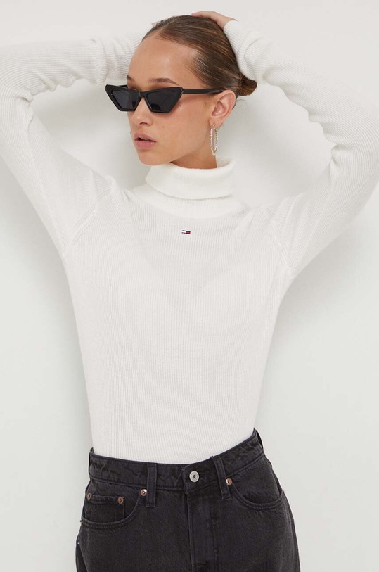 Tommy Jeans pulover bej DW0DW16537