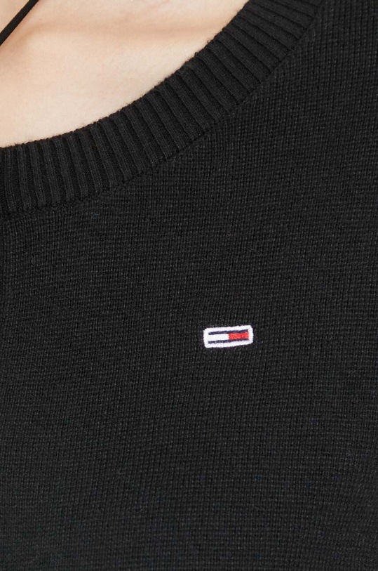 Tommy Jeans kardigan DW0DW16538 czarny