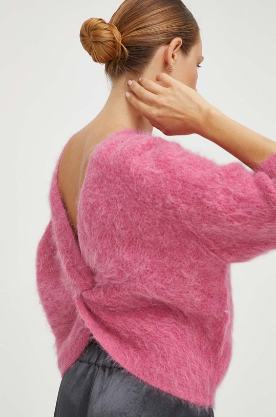 Шерстяной свитер BA&SH шерсть розовый 1H23FILL
