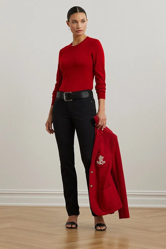 Odzież Lauren Ralph Lauren sweter 200919114 czerwony