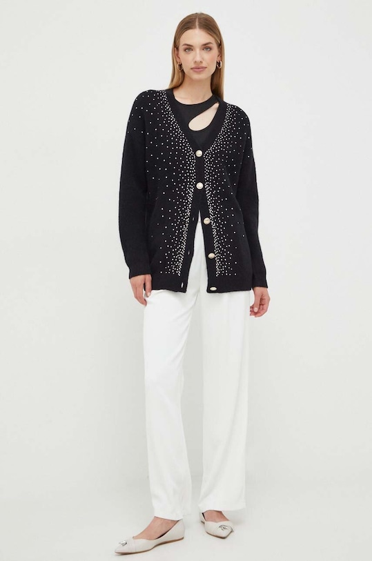 Vlnený kardigán Marciano Guess 3BGR17.5786Z čierna AW23