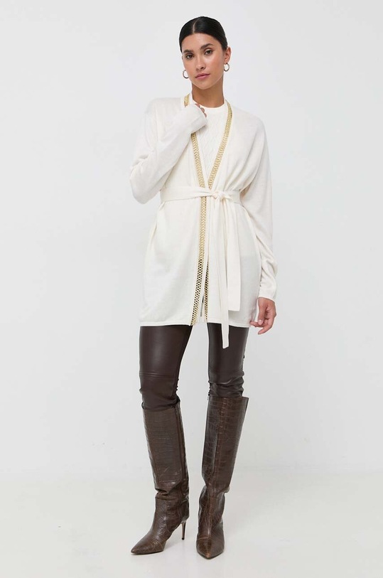 Ζακέτα από μίγμα μαλλιού Marciano Guess 3BGR01.5782Z μπεζ AW23