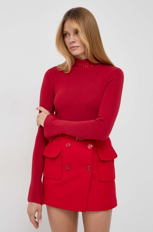 Patrizia Pepe sweter pozostałe czerwony 2K0189.K002