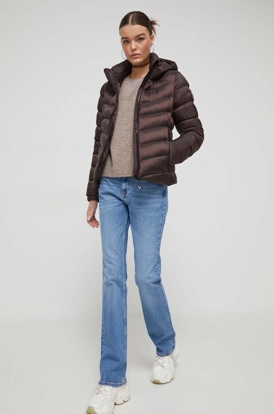 Superdry sweter z domieszką wełny W6110500A.1GZ beżowy AW23