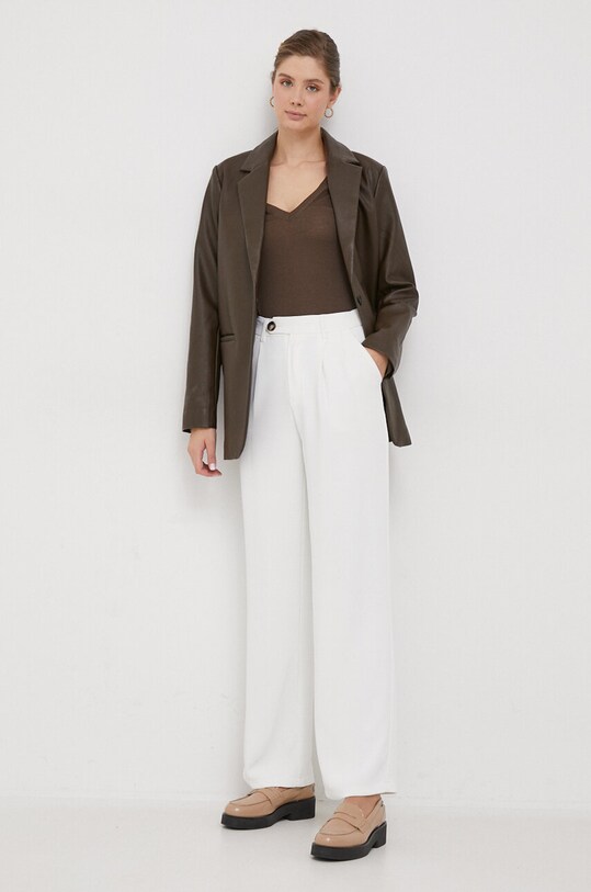 Vuneni pulover Calvin Klein K20K205988 smeđa AW23