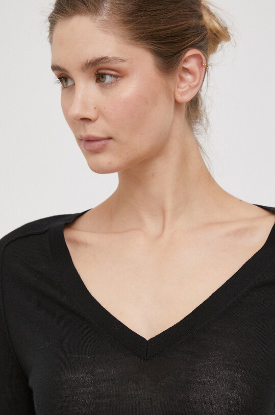 Calvin Klein pulover de lana negru K20K205988