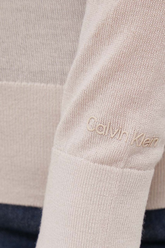 Vlněný svetr Calvin Klein K20K205989 béžová