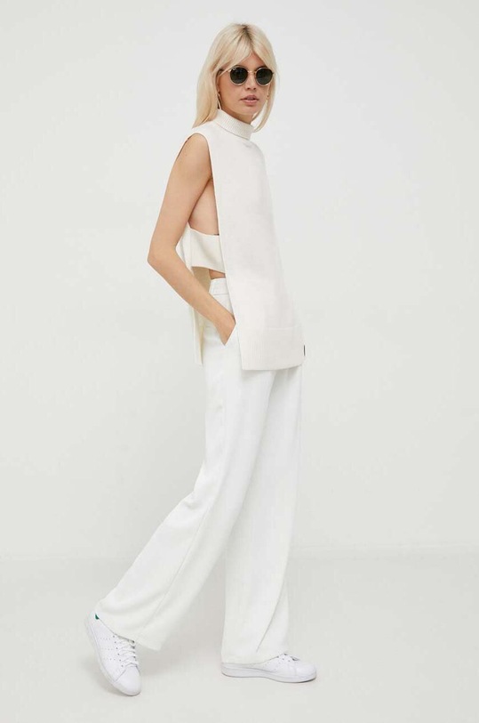 Vuneni prsluk Calvin Klein bež K20K206024