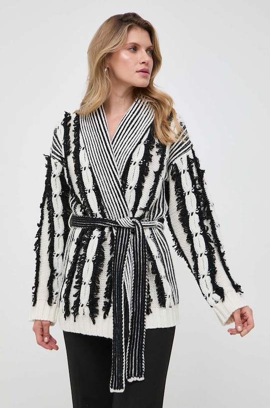 Twinset kardigan wełniany 232TT3213 biały AW23