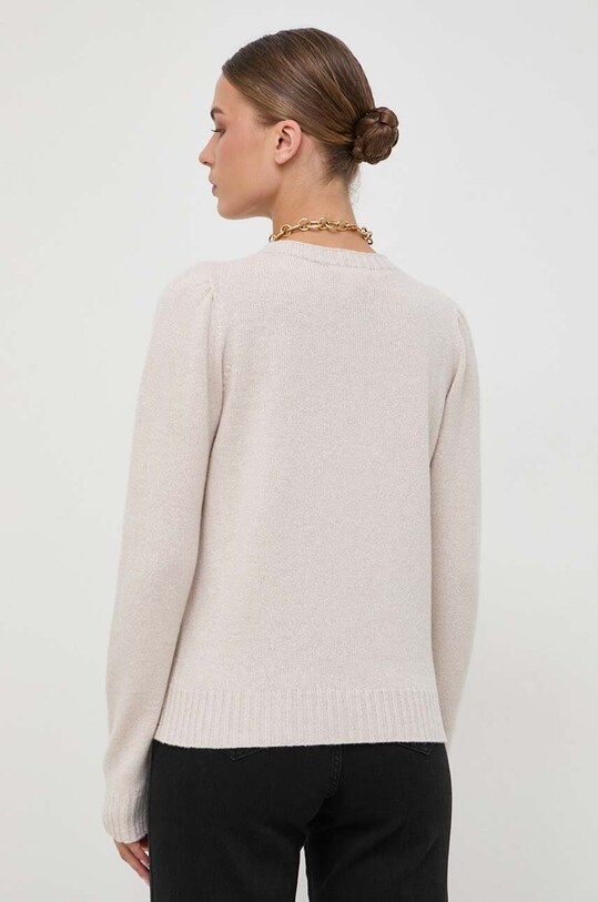 Odzież Twinset sweter wełniany 232TT3203 beżowy