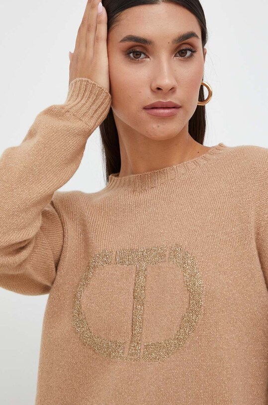 Вовняний светр Twinset 232TT3203 бежевий AW23