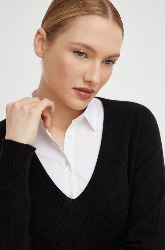 Πουλόβερ κασμίρ Twinset μαύρο 232TT3242