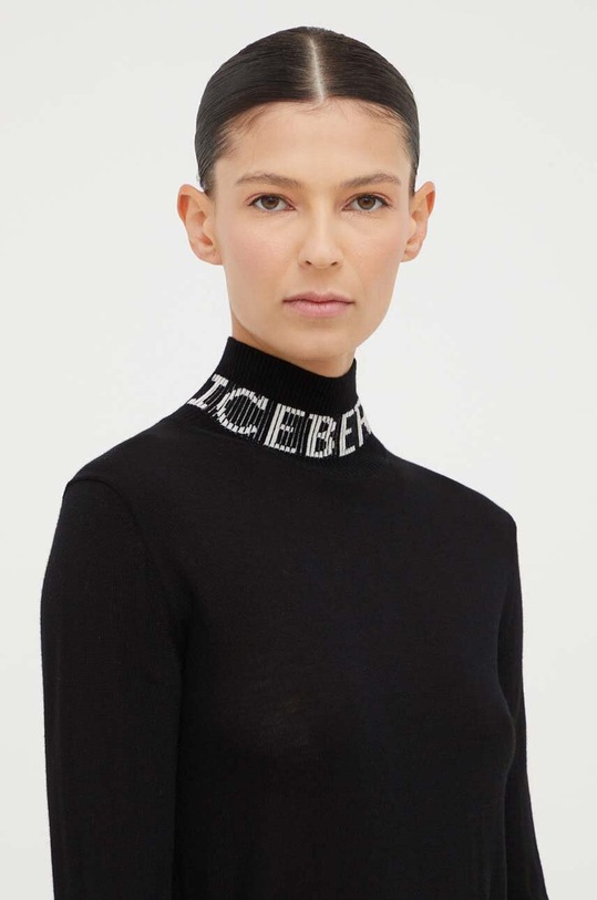 Iceberg sweter wełniany wełna czarny A002.9000