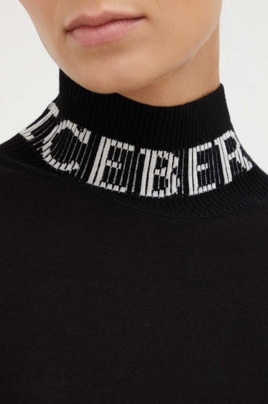 Iceberg sweter wełniany A002.9000 czarny