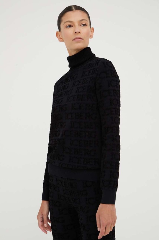 Iceberg sweter pozostałe czarny A003.9017