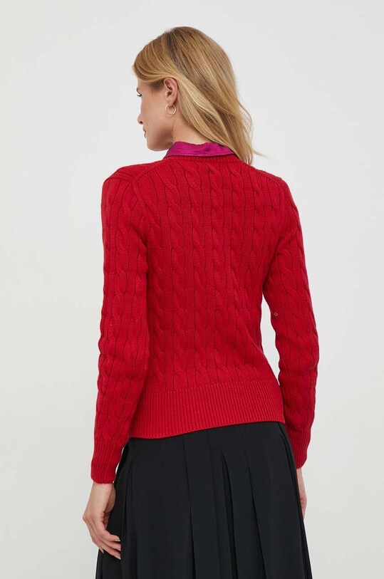 Ρούχα Βαμβακερή ζακέτα Polo Ralph Lauren 211892549 κόκκινο