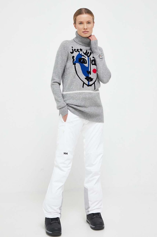 Rossignol pulover de lana JCC RLKWO10 gri AW23