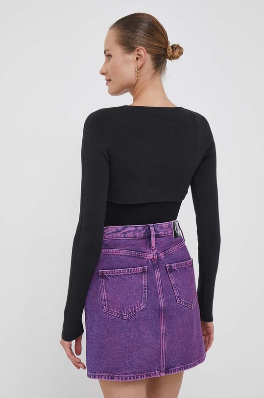 Ruházat Calvin Klein Jeans hosszú ujjú J20J221955 fekete