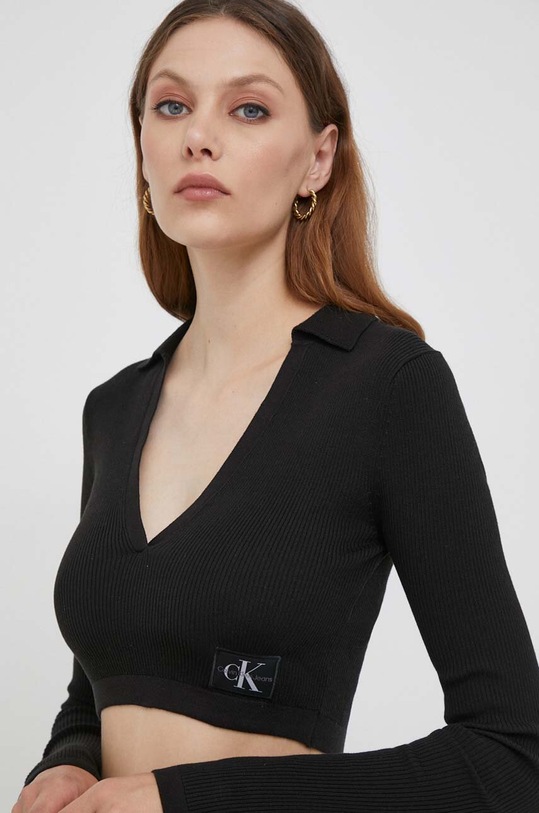 Calvin Klein Jeans longsleeve czarny J20J221969