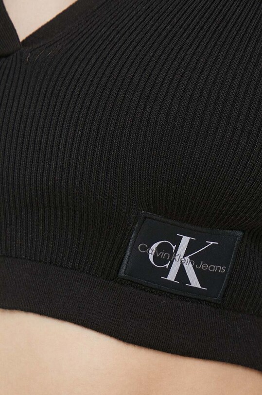 Calvin Klein Jeans longsleeve J20J221969 czarny