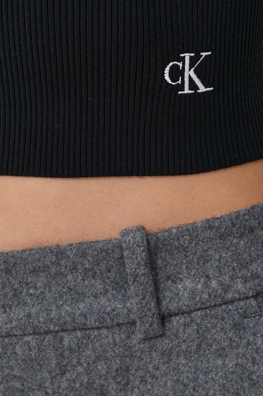 Πουλόβερ Calvin Klein Jeans J20J222722 μαύρο