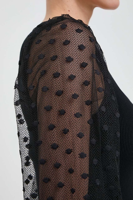 Morgan pulover MCARE.NOIR negru