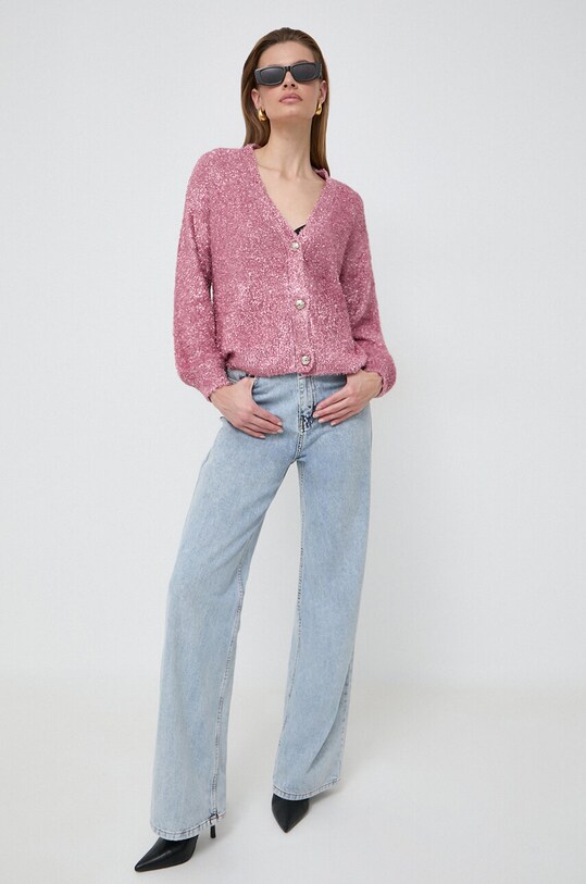 Morgan cardigan MFROU.GUIMAUVE roz AW23