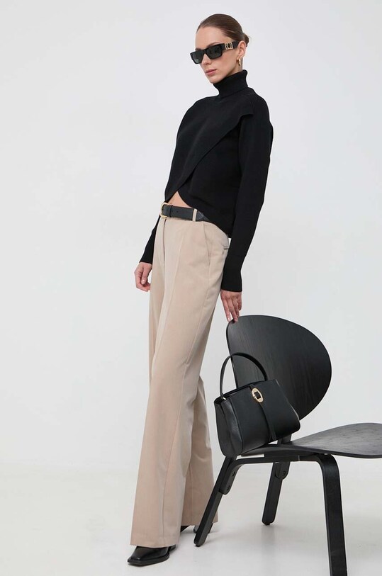 Morgan pulover MISS.NOIR negru AW23