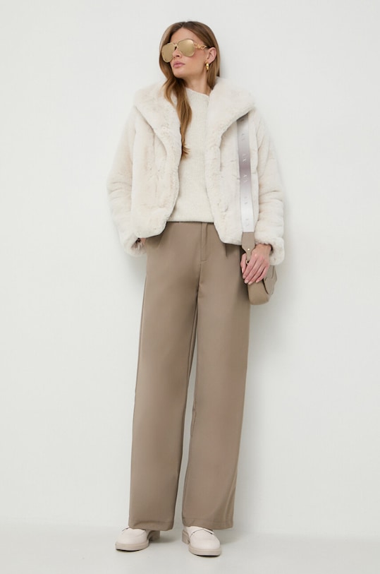 Sveter s prímesou vlny Morgan MSTORI.IVOIRE béžová AW23