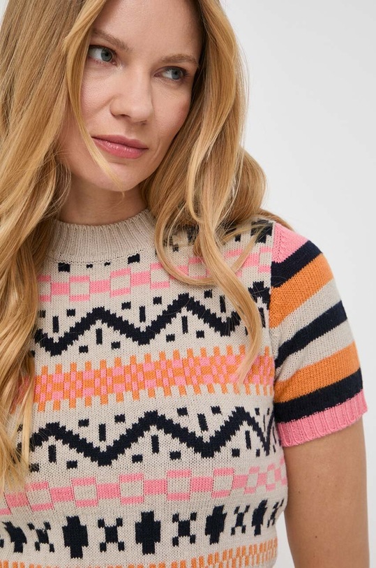 MAX&Co. sweter z domieszką wełny beżowy 73642223