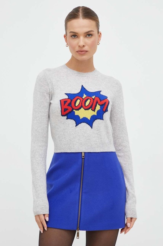 MAX&Co. sweter wełniany szary 73643323