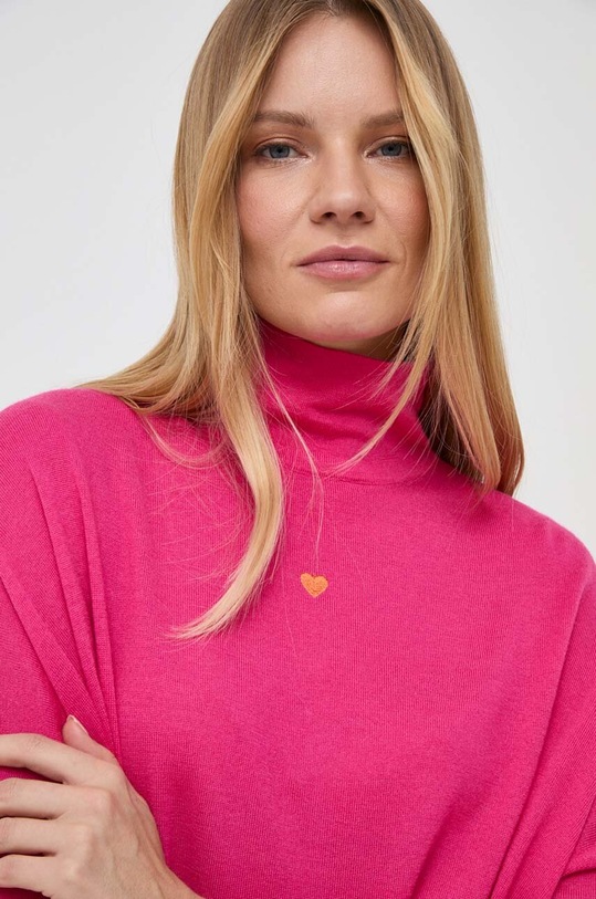 MAX&Co. sweter wełniany różowy 73641123