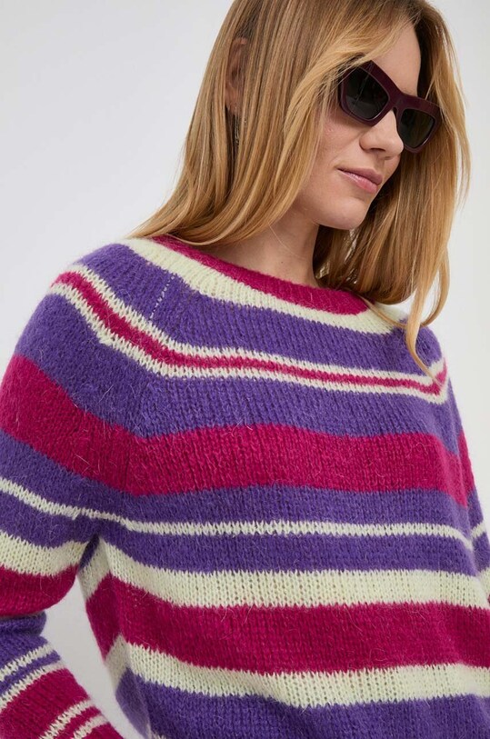 MAX&Co. sweter z domieszką wełny różowy 73642723