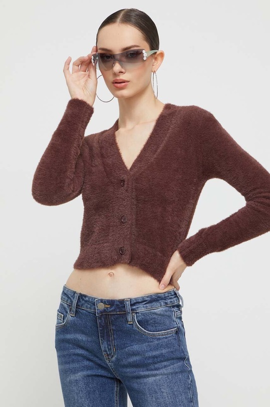 Guess Originals kardigan pozostałe brązowy W3BR10Z33V0