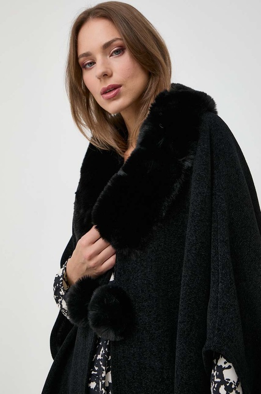 Morgan poncho negru 5POMPO.NOIR