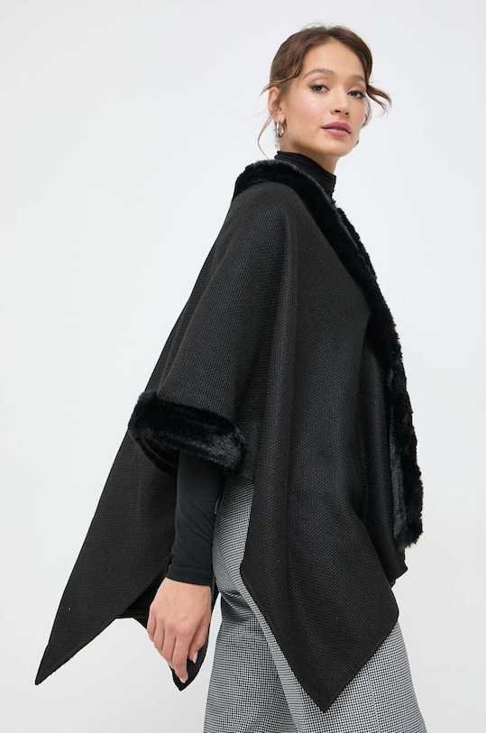Morgan poncho czarny 5CAPOU.NOIR