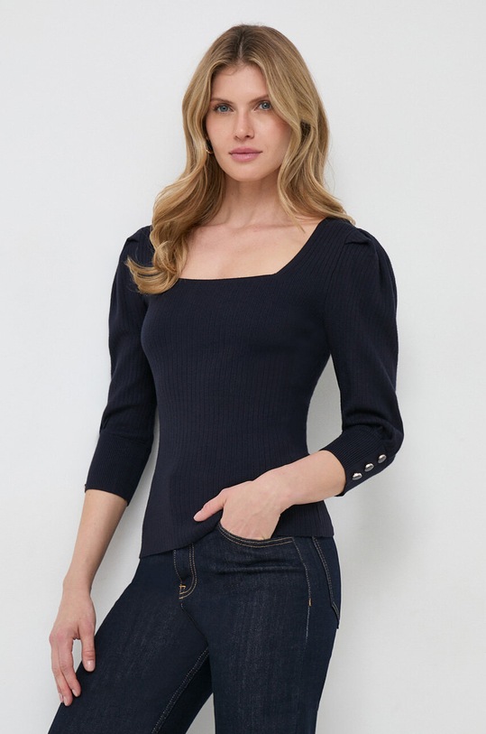 Morgan pulover grosime medie bleumarin MASSYL.MARINE