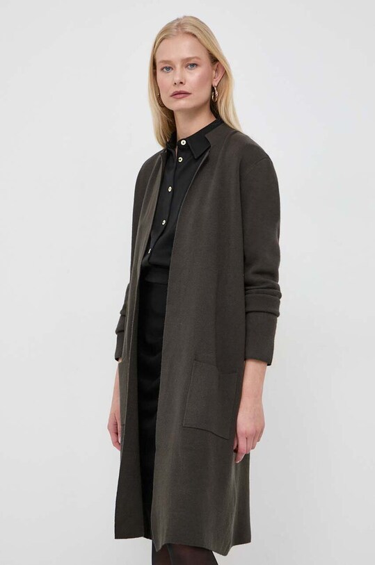 Morgan cardigan uni verde MBLOOM.ARMY