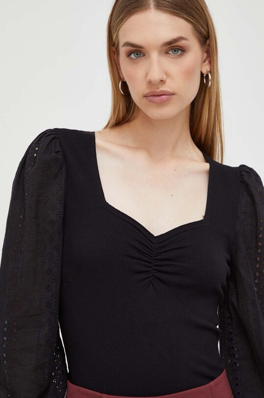 Morgan pulover negru MCARI.NOIR