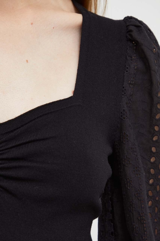 Morgan pulover MCARI.NOIR negru