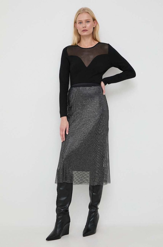 Morgan pulover MELISSA.NOIR negru AW23