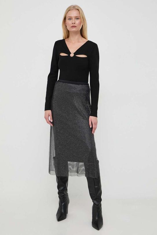Morgan pulover MLAO.NOIR negru AW23