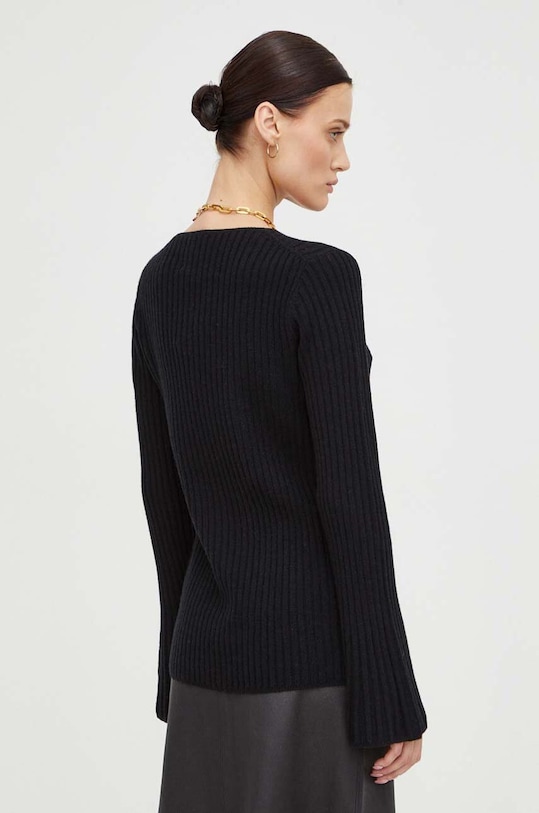 Odzież By Malene Birger sweter wełniany Q71803026 czarny